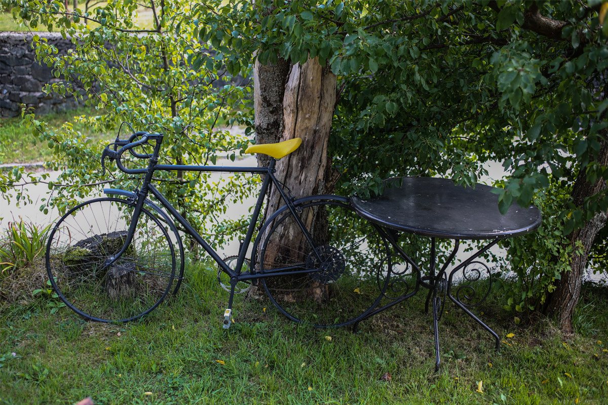 Bicikl u vrtu